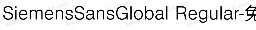 SiemensSansGlobal Regular字体转换
